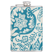  Antiek William Morris Snake's Head Print Heupfles (Voorkant)