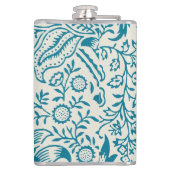 Antiek William Morris Snake's Head Print Heupfles (Achterkant)