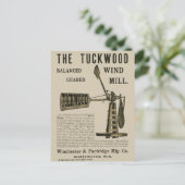 Antiek windenergie The Tuckwood Whitewater Wis 188 Briefkaart (Staand voorkant)