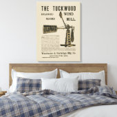 Antiek windenergie The Tuckwood Whitewater Wis 188 Canvas Afdruk (Insitu (Slaapkamer))