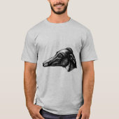 Antiek windhond t-shirt (Voorkant)