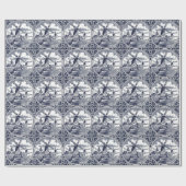 Antiek Windmolen van Delft Blue Art Cadeaupapier (Vlak)