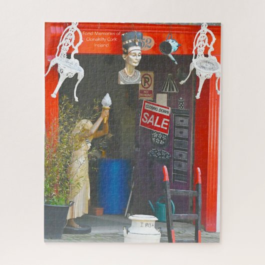 Antiek winkel Clonakilty Cork Ierland Jigzaag Puzz Legpuzzel (Verticaal)