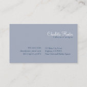 Antiek winkel, elegante bekleding oude kofferbak visitekaartje (Achterkant)