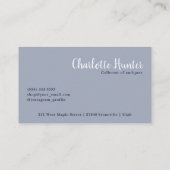 Antiek winkel, elegante  spiegel, vogelkooi visitekaartje (Achterkant)