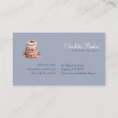 Antiek winkel, elegante  spiegel, vogelkooi visitekaartje (Achterkant)