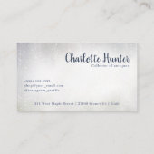 Antiek winkel, elegante stoel en Ottomaanse Visitekaartje (Achterkant)