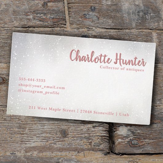 Antiek winkel, gieter kan wilde bloemen visitekaartje