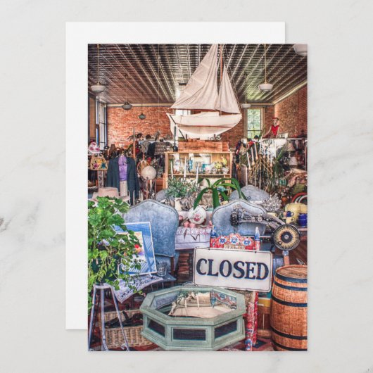 Antiek winkel in oakland oregon uit het verleden feestdagenkaart (Voorkant / Achterkant)