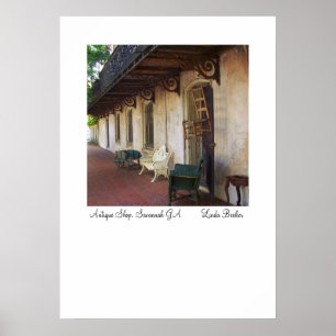 Antiek winkel in Savannah GA Poster