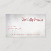 Antiek winkel,  stapel oude boeken Bloemen Visitekaartje (Achterkant)