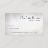 Antiek winkel,  theepot, goud en blauw visitekaartje (Achterkant)