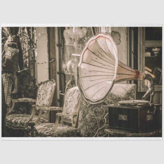 antiek winkel tissuepapier (Voorkant)