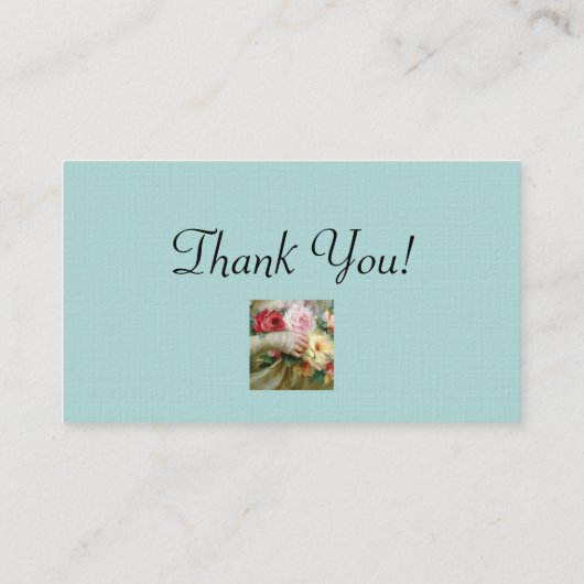 Antiek winkel Visitekaartjes Antiek poppen (Achterkant)