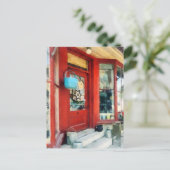 Antiek winkel Waterbury VT Briefkaart (Staand voorkant)