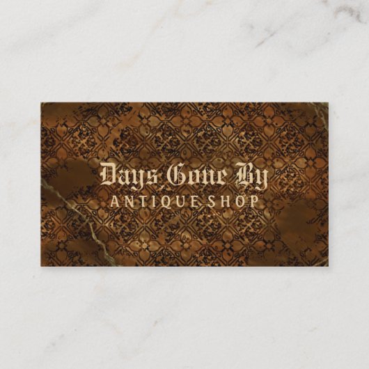 Antiek winkelAntieke Visitekaartjes (Voorkant)