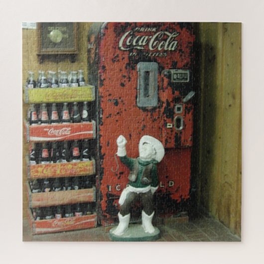 Antiek winkelcowboy legpuzzel (Verticaal)