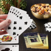Antiek winkelingang pokerkaarten (Insitu)