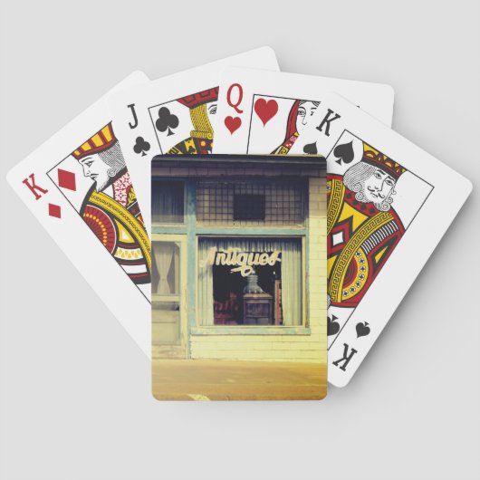 Antiek winkelingang pokerkaarten (Achterkant)