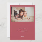 Antiek winkelpui feestdagenkaart (Achterkant)