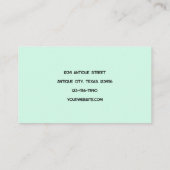  Antiek winkeltje Blauwgroen Rustic Land Jugs Visitekaartje (Achterkant)