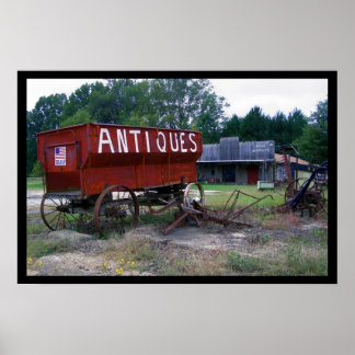 Antiek winkeltje - God zegene Amerika Poster