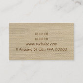 Antiek winkelwinkel Winkel op  theebekertjes Visitekaartje (Achterkant)