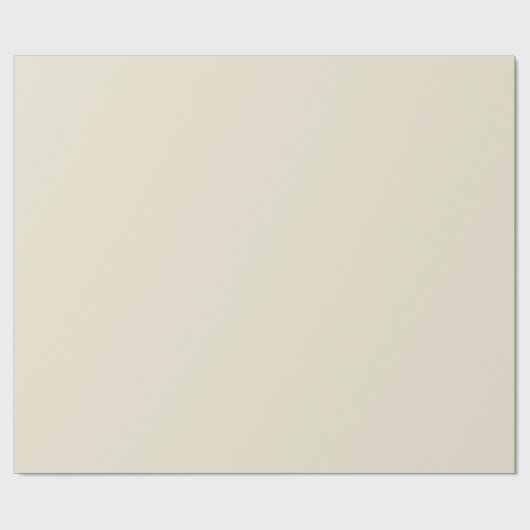 Antiek wit beige vlakte vaste kleur cadeaupapier (Vlak)