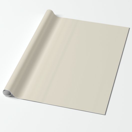 Antiek wit beige vlakte vaste kleur cadeaupapier (Uitgerold)