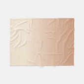 Antiek wit en antiek messing verloopkleuren fleece deken (Voorkant (Horizontaal))