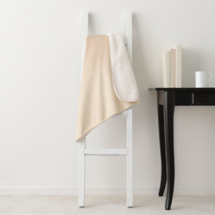 Antiek wit en antiek messing verloopkleuren sherpa deken
