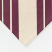 Antiek wit en bruine chocoladestrepen fleece deken (Hoek)