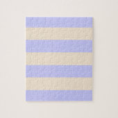 Antiek wit en lavendelblauwe strepen legpuzzel (Verticaal)