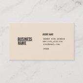 Antiek wit formaat met kolommen gecondenseerde let visitekaartje (Voorkant)