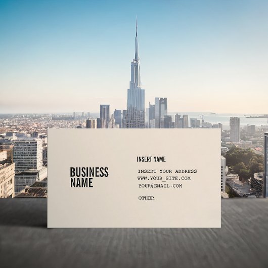 Antiek wit formaat met kolommen gecondenseerde let visitekaartje