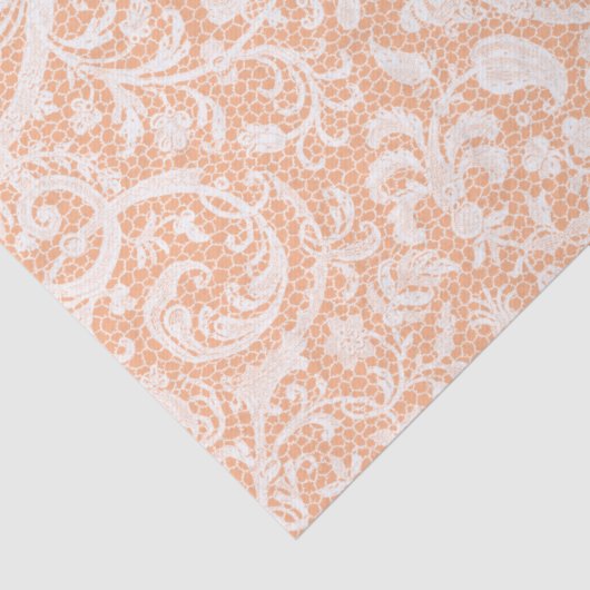 Antiek wit, Frans afdrukpatroon Tissuepapier (Detail)