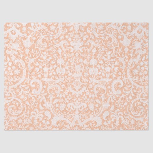 Antiek wit, Frans afdrukpatroon Tissuepapier (Voorkant)