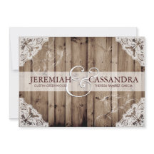 Antiek wit kant bruiloft uitnodiging