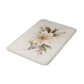  Antiek Wit Kerstmis Poinsettia Badmat (Gekanteld)