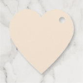 Antiek wit minimalistisch bedankjes labels (Achterkant)