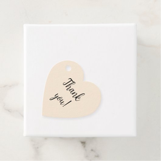 Antiek wit minimalistisch bedankjes labels (In situ)