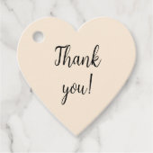 Antiek wit minimalistisch bedankjes labels (Voorkant)