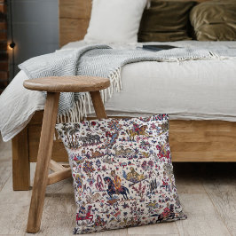 Antiek Wit Oosters Perzisch Kilim tapijt Kussen