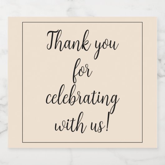 Antiek wit sparkling wijnetiket (Enkel label)