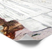 Antiek-witbruiloft Poster (Hoek)