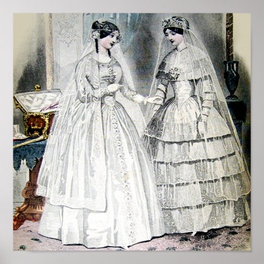 Antiek-witbruiloft Poster (Voorkant)