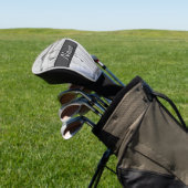 Antiek Witte Cirkel Plafond Tegel Aangepaste Naam Golfheadcover (Insitu)