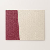 Antiek witte en Antiek ruby vaste kleuren Legpuzzel (Horizontaal)