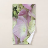 Antiek witte en droge roze hydrangea Petals Bad Handdoek (Handdoek)