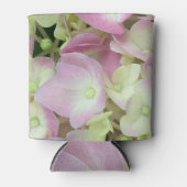 Antiek witte en droge roze hydrangea Petals Blikjeskoeler (Voorkant)